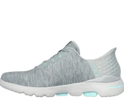 Hands Free Slip-Ins<SKECHERS Slip-ins: GO GOLF WALK 5 - Slip-Ins GRAY / AQUA