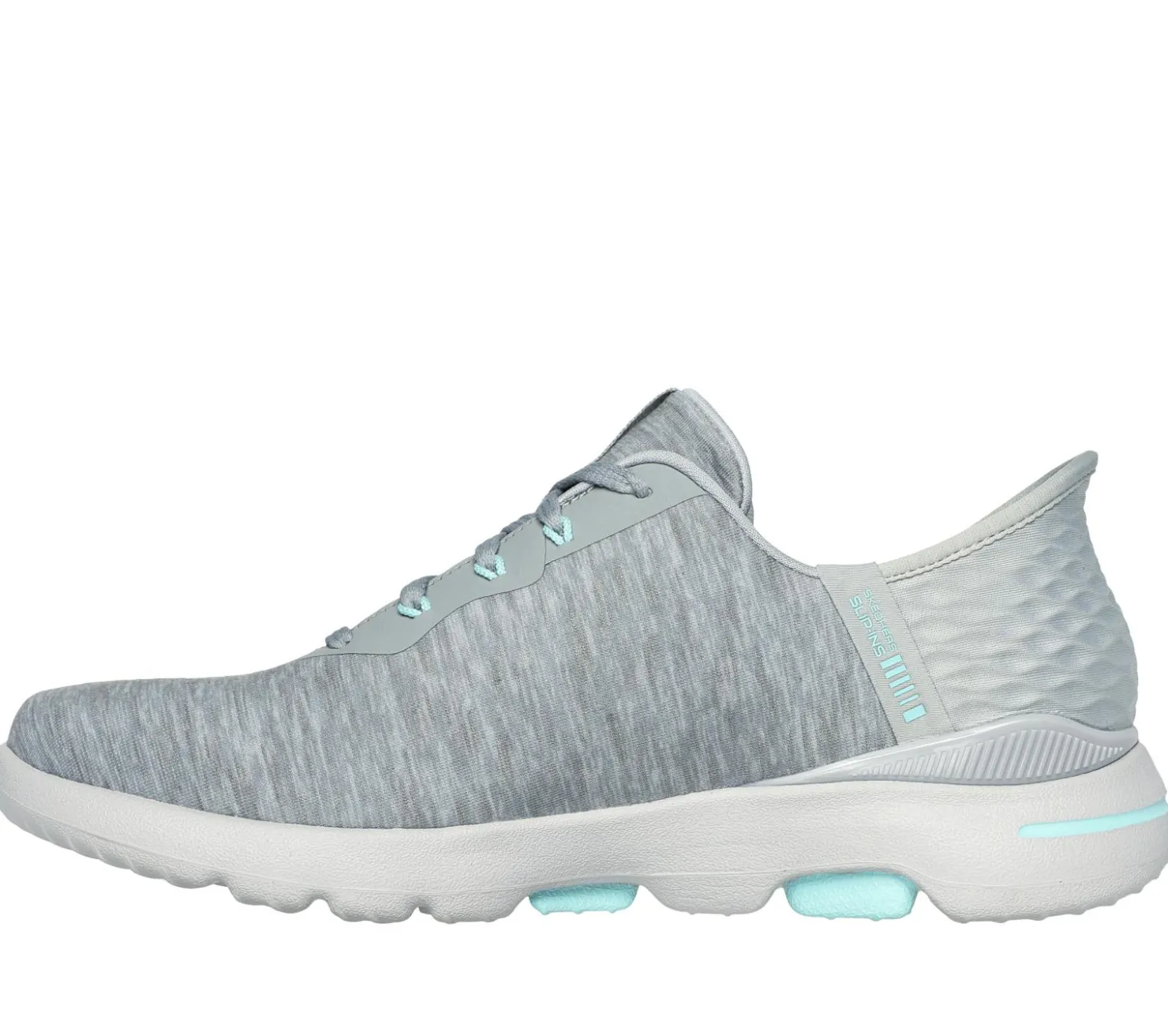 Hands Free Slip-Ins<SKECHERS Slip-ins: GO GOLF WALK 5 - Slip-Ins GRAY / AQUA