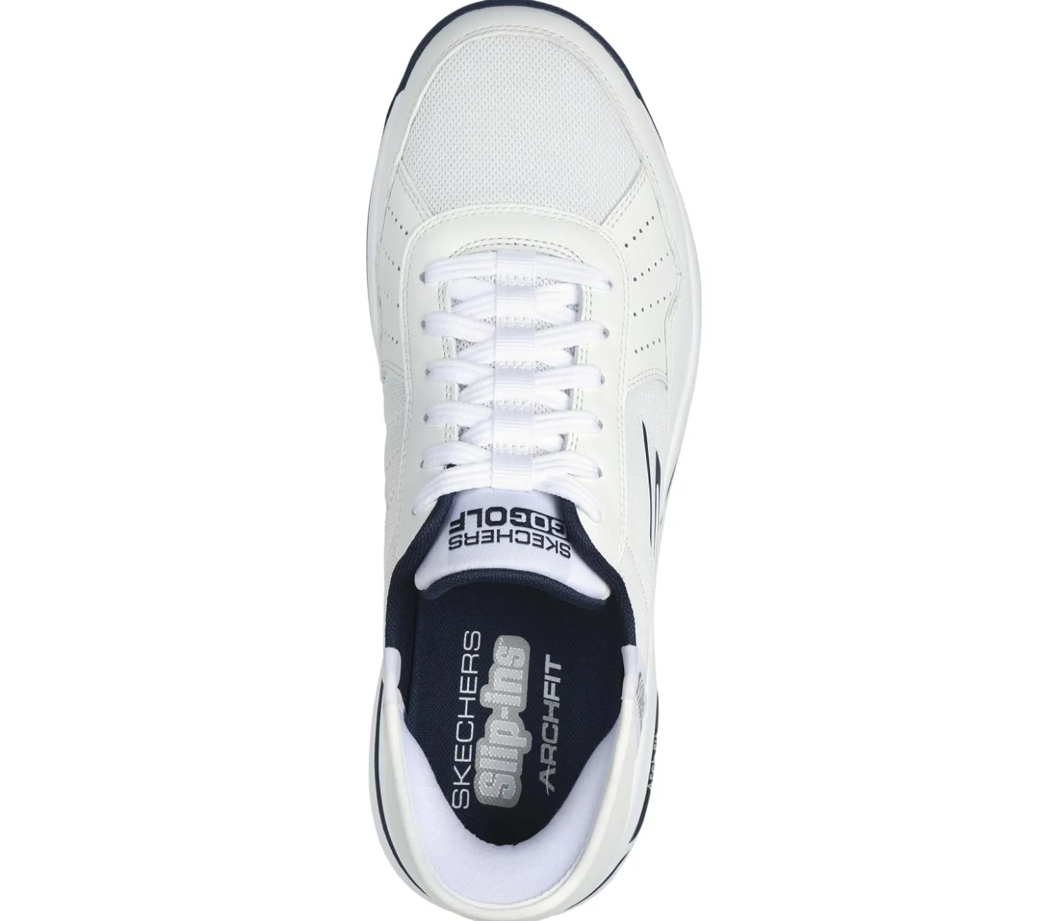 Hands Free Slip-Ins<SKECHERS Slip-ins: GO GOLF Arch Fit - Line Up WHITE / NAVY