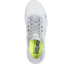 Hands Free Slip-Ins|Athletic Sneakers<SKECHERS Slip-ins: GO RUN 7.0 - Hero Shot WHITE / GRAY