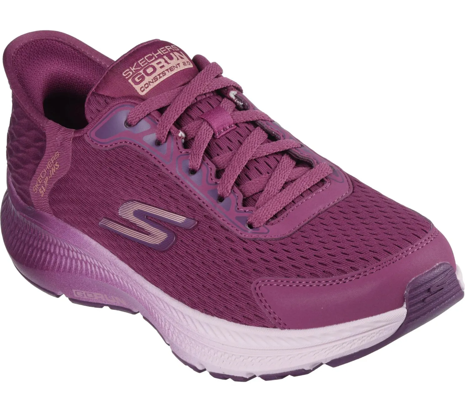 Hands Free Slip-Ins|Athletic Sneakers<SKECHERS Slip-ins: GO RUN Consistent 2.0 - Cameroon RASPBERRY