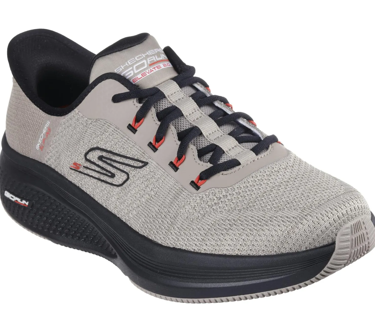 Hands Free Slip-Ins|Athletic Sneakers<SKECHERS Slip-ins: GO RUN Elevate 2.0 TAUPE / BLACK