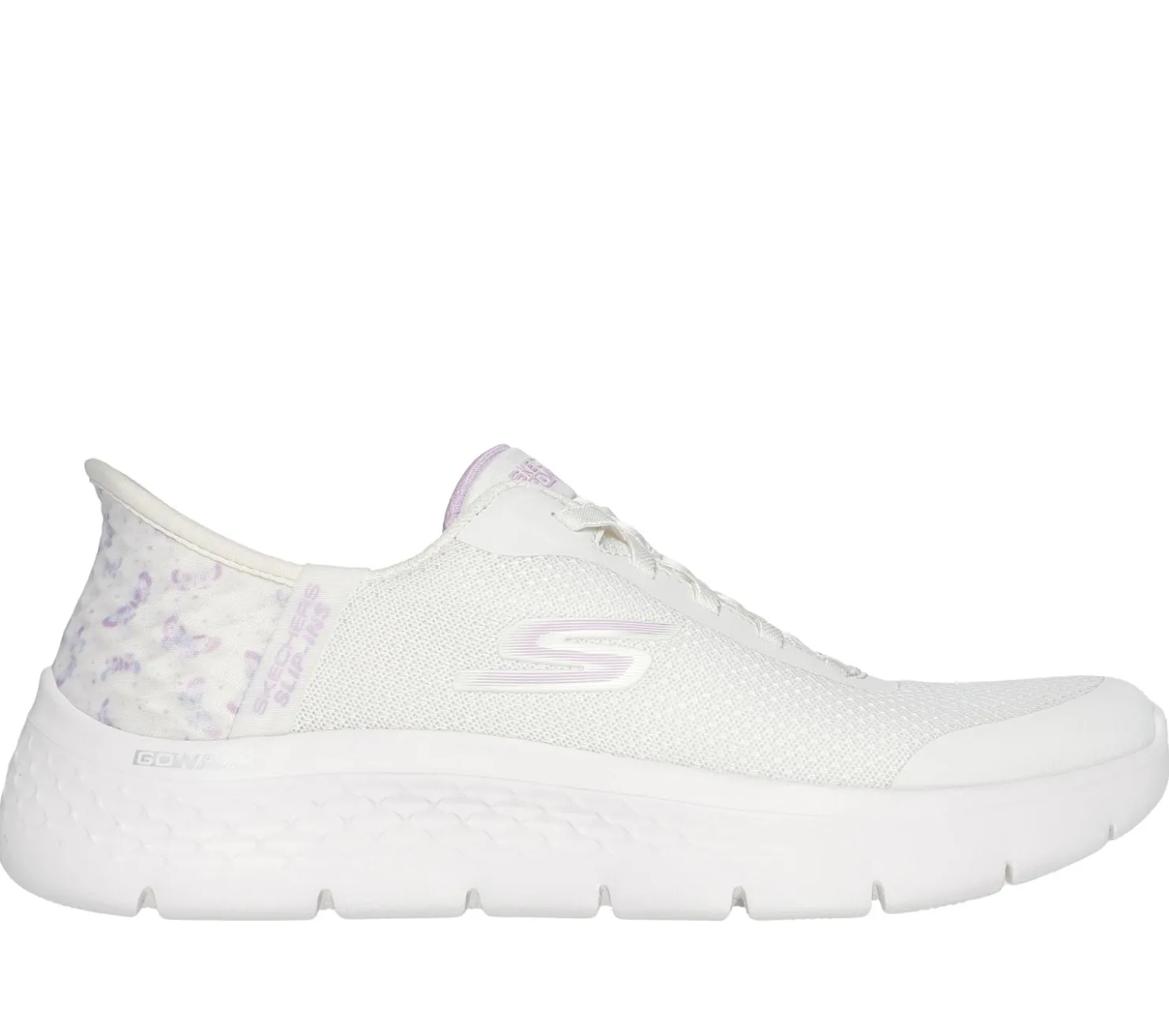 Hands Free Slip-Ins|Athletic Sneakers<SKECHERS Slip-ins: GO WALK Flex - Eva NATURAL / PURPLE