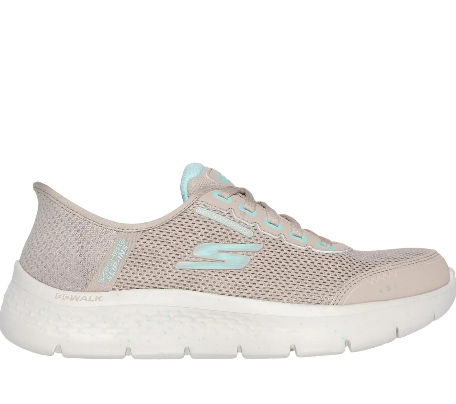 Hands Free Slip-Ins|Athletic Sneakers<SKECHERS Slip-ins: GO WALK Flex - Clear Creek TAUPE