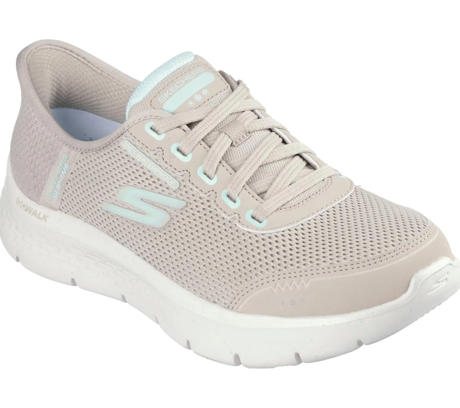 Hands Free Slip-Ins|Athletic Sneakers<SKECHERS Slip-ins: GO WALK Flex - Clear Creek TAUPE