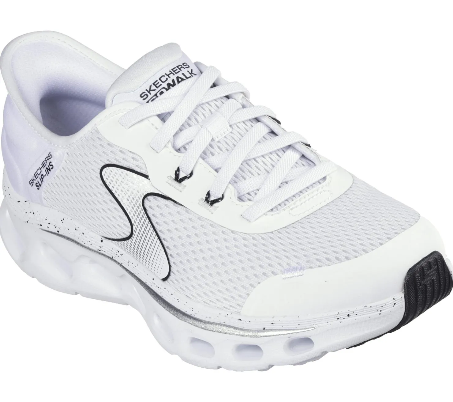 Hands Free Slip-Ins|Athletic Sneakers<SKECHERS Slip-ins: GO WALK Glide-Step 2.0 WHITE / BLACK
