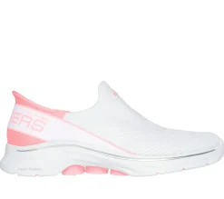 Hands Free Slip-Ins<SKECHERS Slip-ins: GO WALK 7 - Mia WHITE / PINK
