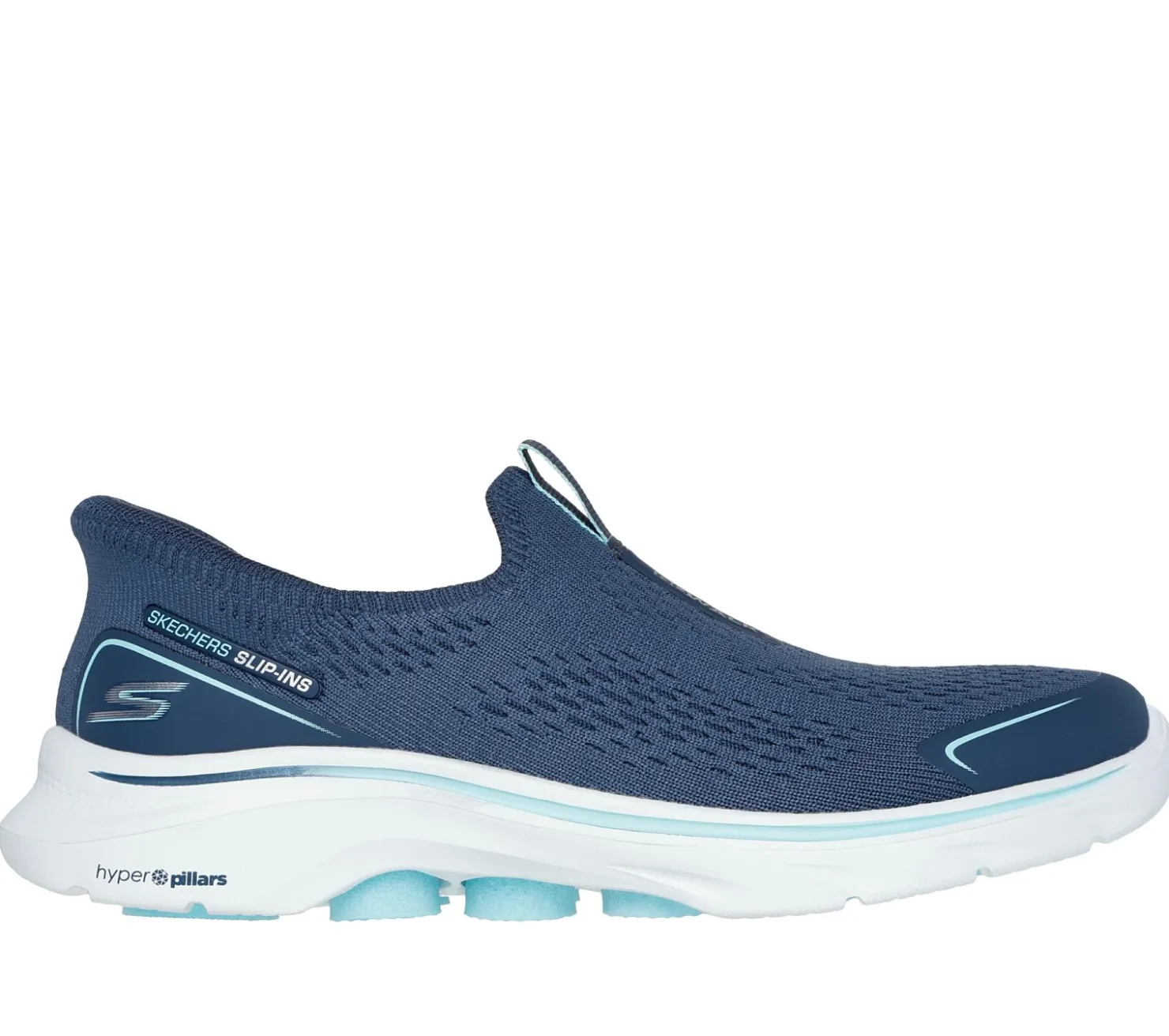 Hands Free Slip-Ins|Athletic Sneakers<SKECHERS Slip-ins: GO WALK 7 - Sarai NAVY / AQUA