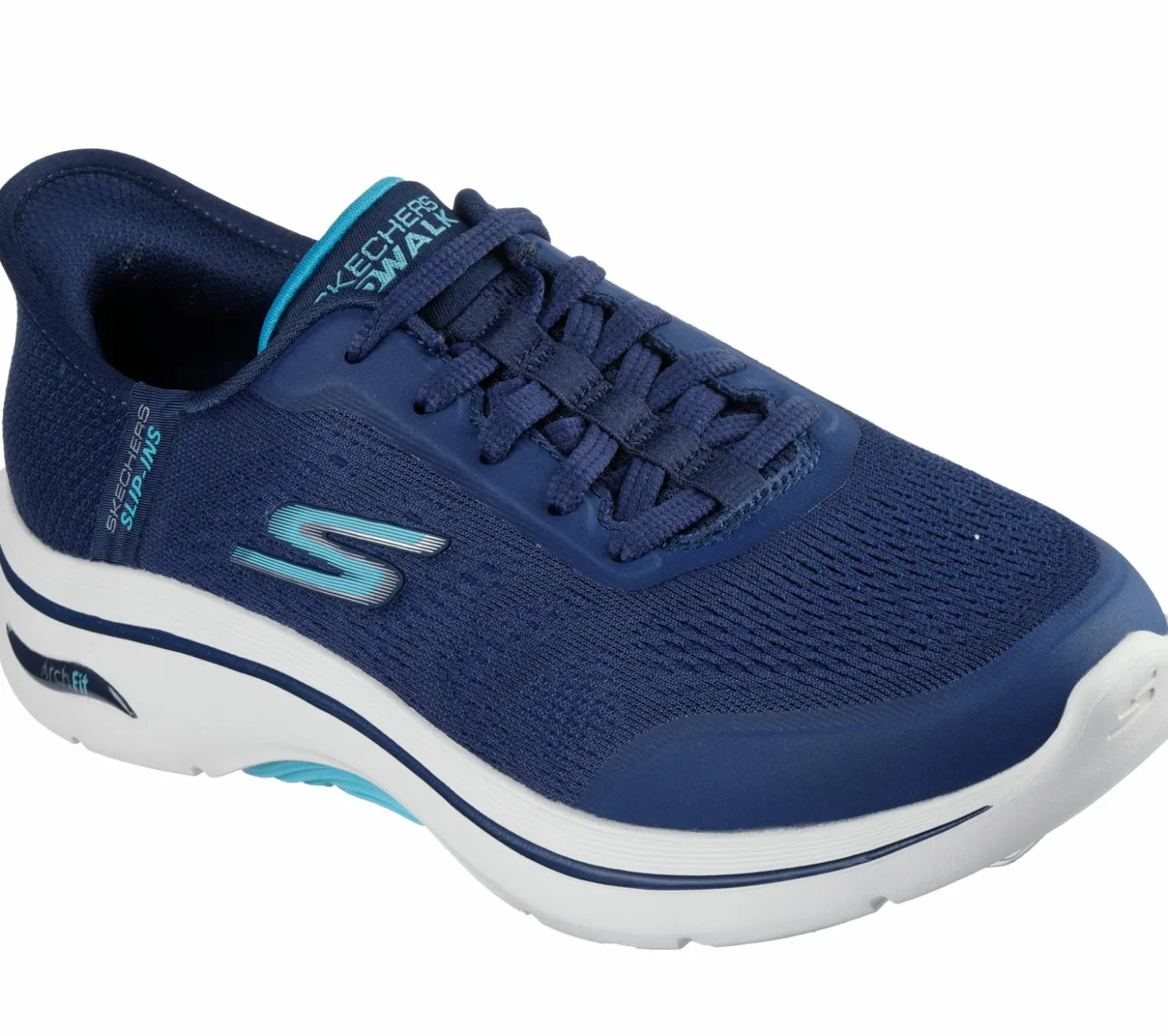 Hands Free Slip-Ins|Casual Sneakers<SKECHERS Slip-ins: GO WALK Arch Fit 2.0 NAVY / AQUA