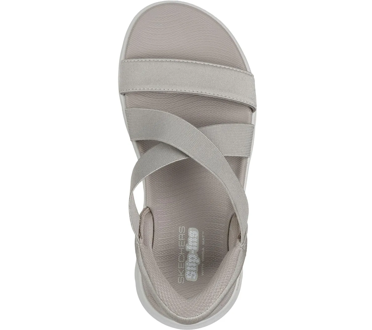 Hands Free Slip-Ins|Sandals<SKECHERS Slip-ins: GO WALK Flex Sandal - Glimmer TAUPE