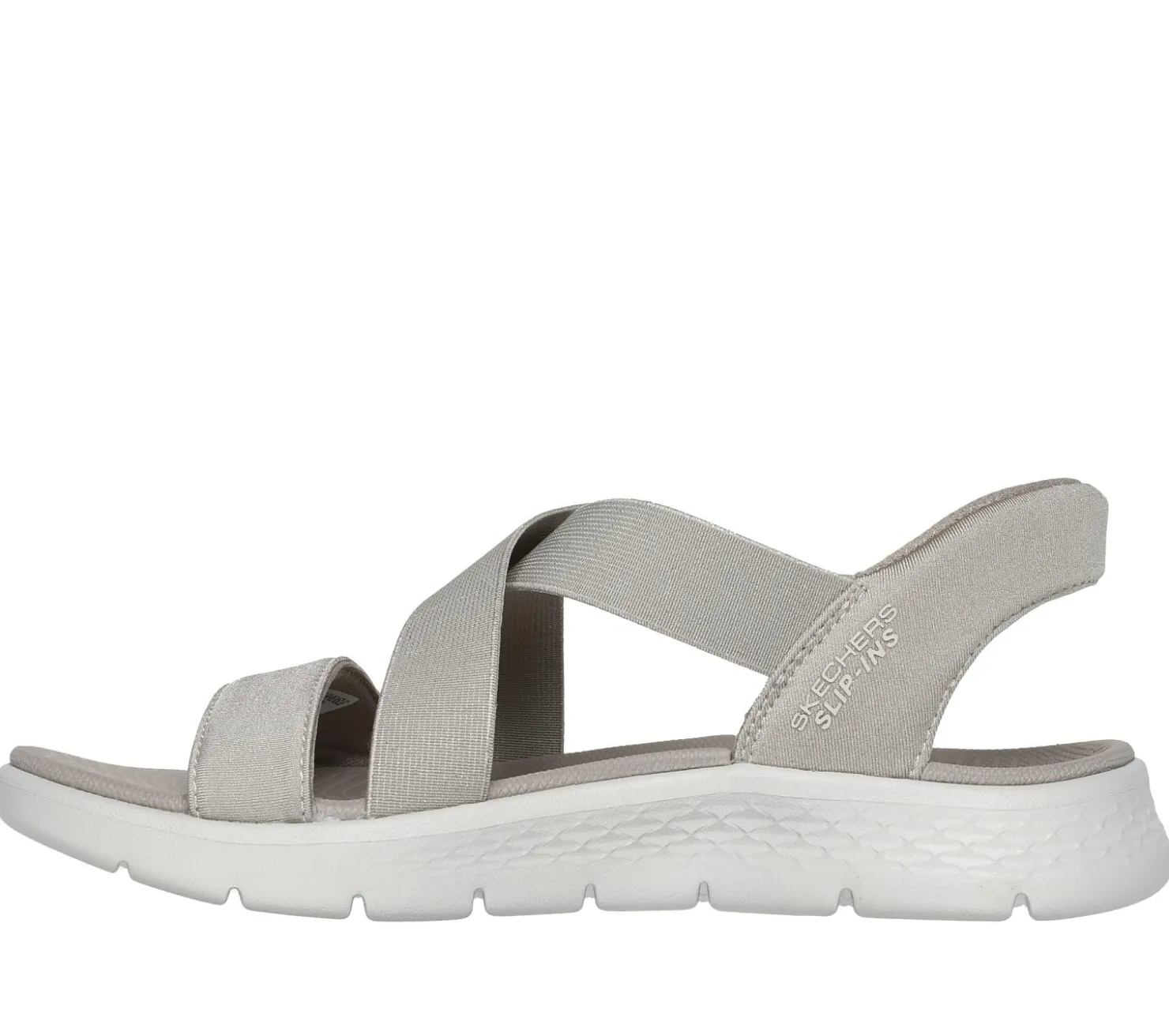 Hands Free Slip-Ins|Sandals<SKECHERS Slip-ins: GO WALK Flex Sandal - Glimmer TAUPE