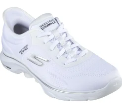 Hands Free Slip-Ins|Athletic Sneakers<SKECHERS Slip-ins: GO WALK 7 - Valin WHITE / BLACK