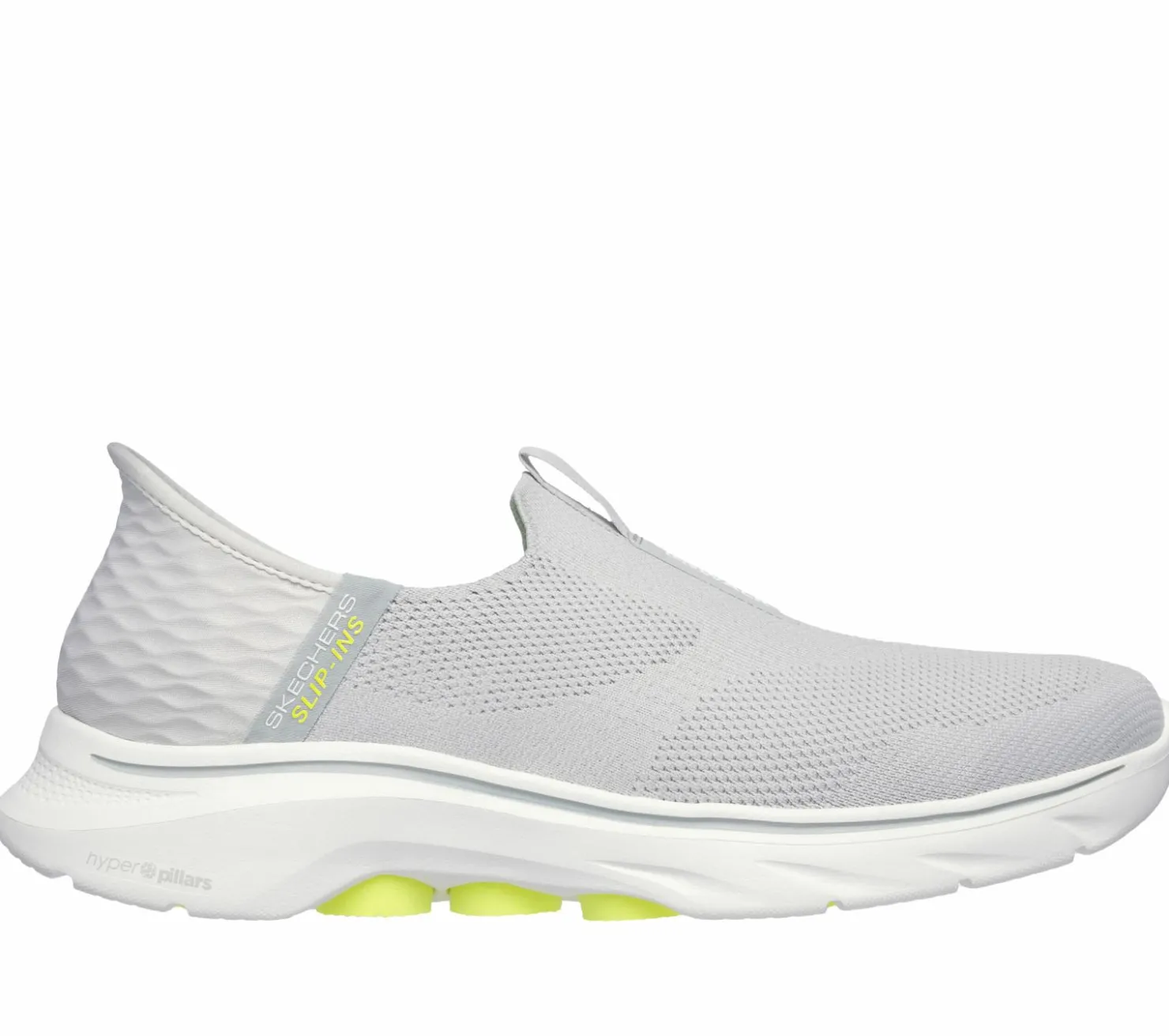 Hands Free Slip-Ins|Athletic Sneakers<SKECHERS Slip-ins: GO WALK 7 - Easy On 2 GRAY / YELLOW