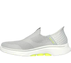 Hands Free Slip-Ins|Athletic Sneakers<SKECHERS Slip-ins: GO WALK 7 - Easy On 2 GRAY / YELLOW