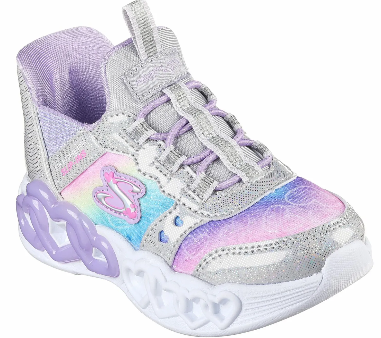 Light-Up|Hands Free Slip-Ins<SKECHERS Slip-ins: Infinite Heart Lights SILVER / MULTI