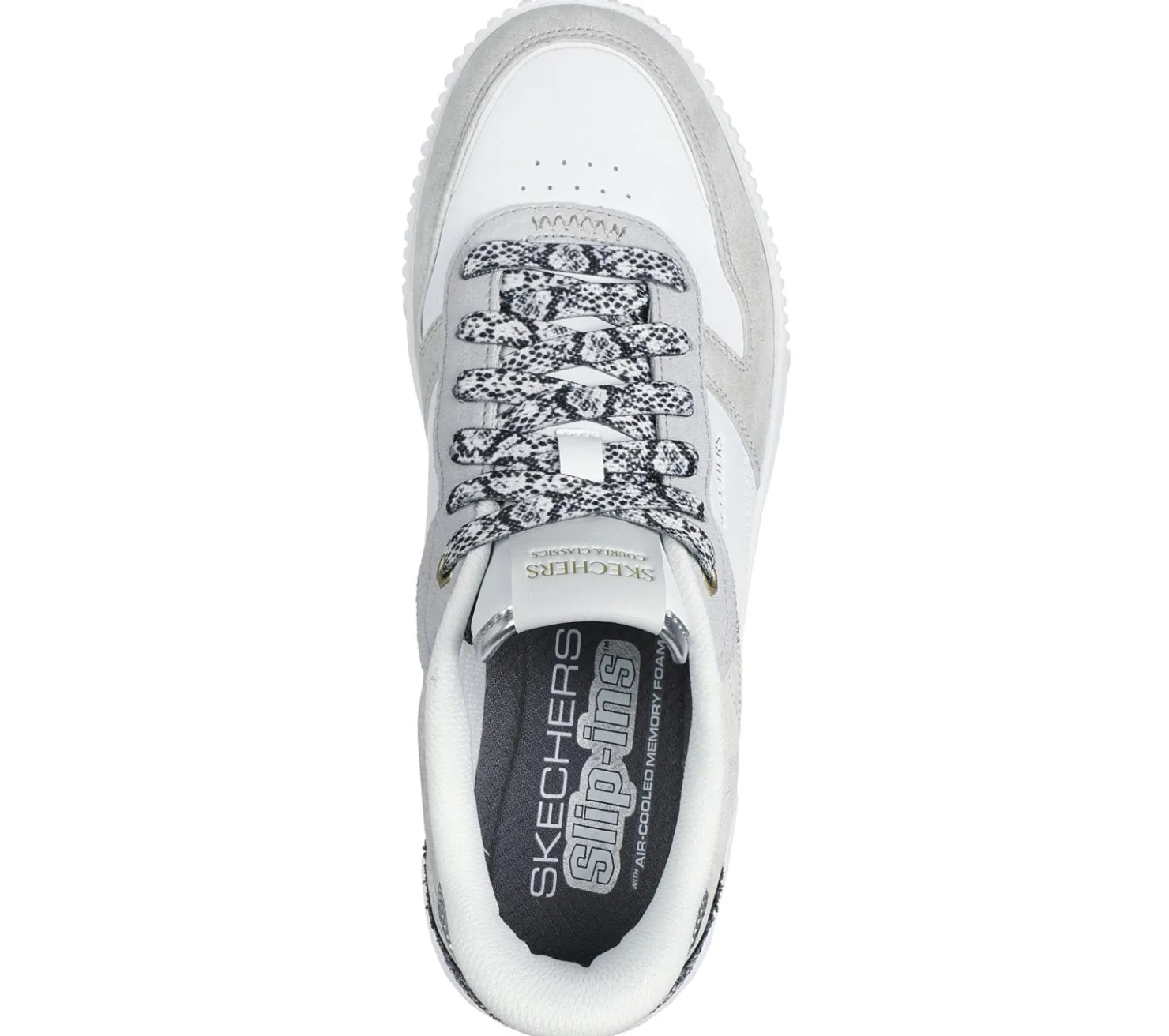 Hands Free Slip-Ins|Casual Sneakers<SKECHERS Slip-ins: Jade - Radiant Roar WHITE / SILVER