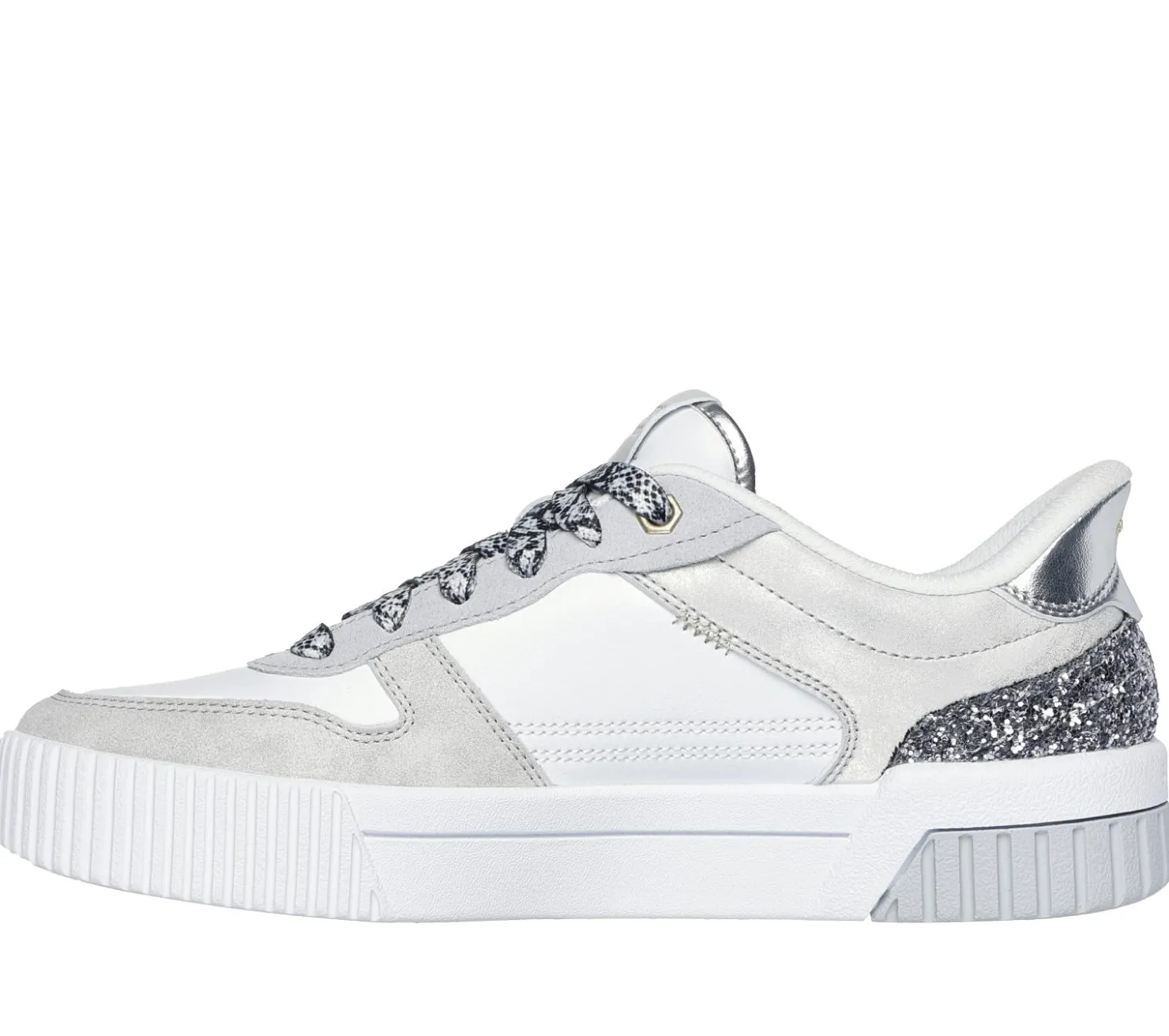 Hands Free Slip-Ins|Casual Sneakers<SKECHERS Slip-ins: Jade - Radiant Roar WHITE / SILVER