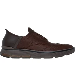 Dress Shoes|Hands Free Slip-Ins<SKECHERS Slip-ins Mark Nason: Casual Glide Cell RED / BROWN