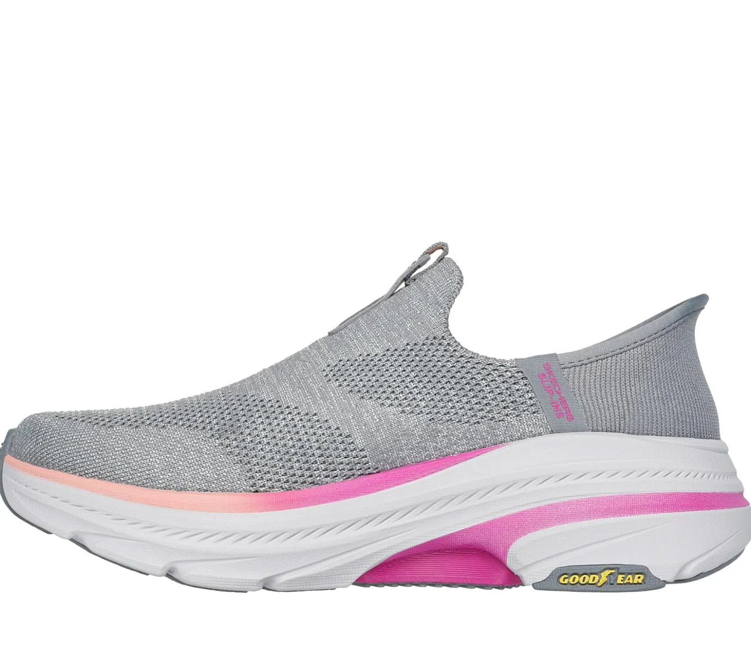 Hands Free Slip-Ins|Athletic Sneakers<SKECHERS Slip-ins: Max Cushioning Arch Fit 2.0 - Cambridge GRAY / PINK