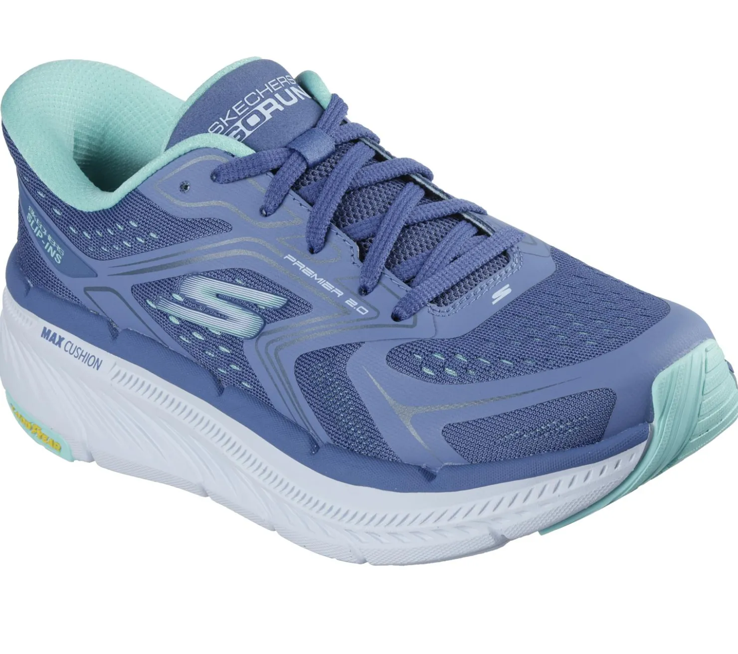 Hands Free Slip-Ins|Athletic Sneakers<SKECHERS Slip-ins: Max Cushioning Premier 2.0 - Overland BLUE / TURQUOISE