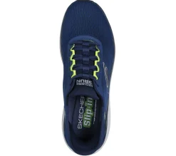 Hands Free Slip-Ins|Athletic Sneakers<SKECHERS Slip-ins: Max Cushioning Suspension NAVY / LIME