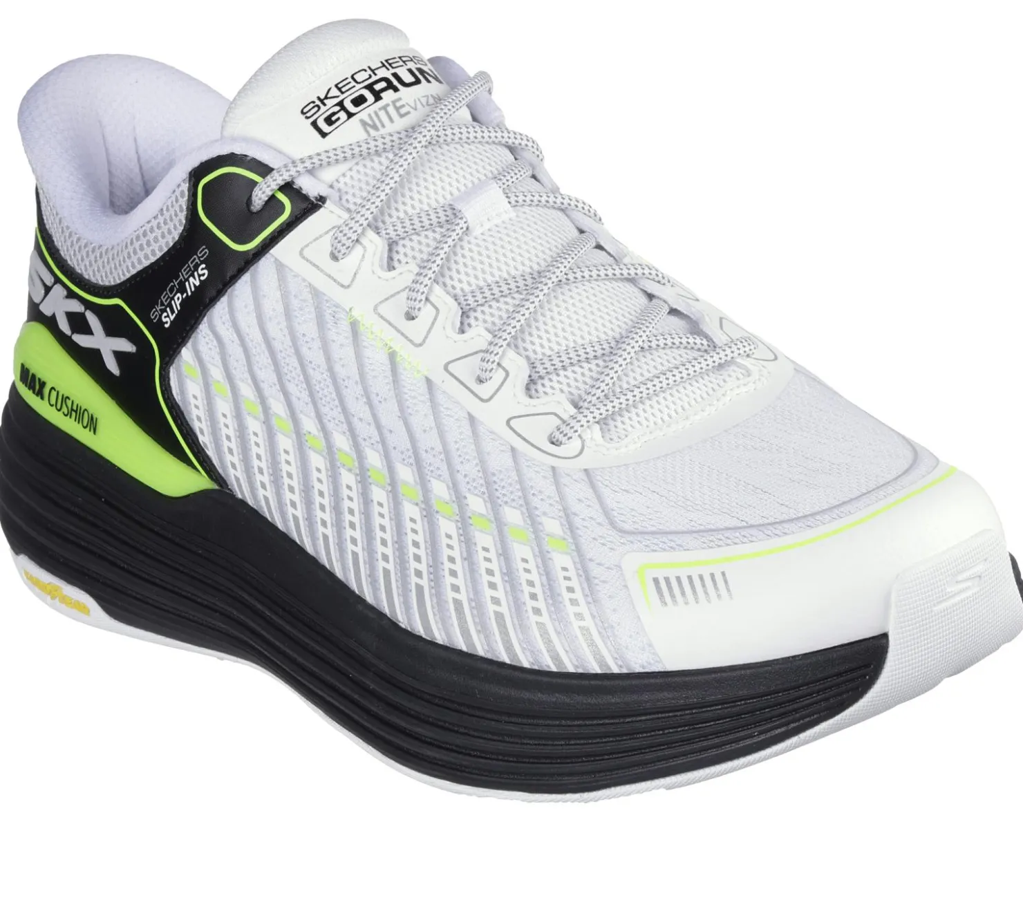 Hands Free Slip-Ins|Athletic Sneakers<SKECHERS Slip-ins: Max Cushioning Suspension WHITE / BLACK
