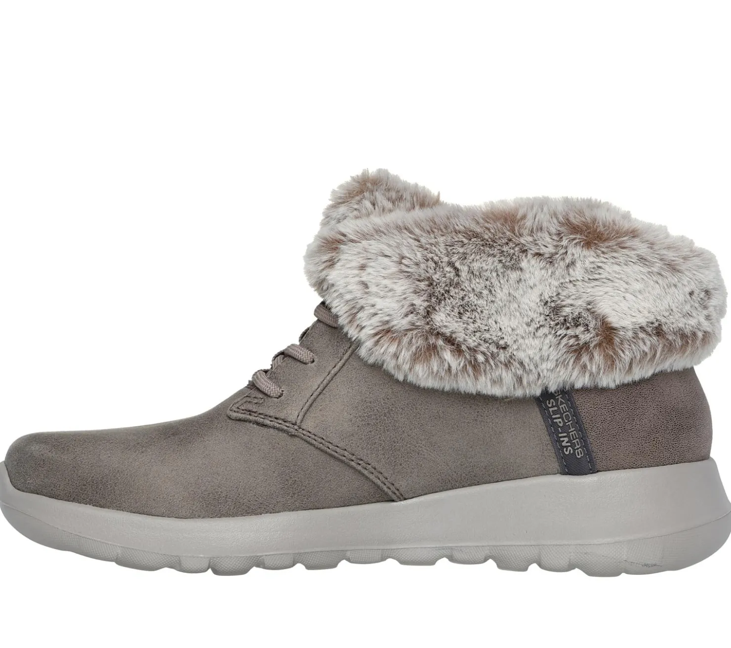 Hands Free Slip-Ins|Boots<SKECHERS Slip-ins: On-the-GO Joy - Cozy Charm DARK TAUPE