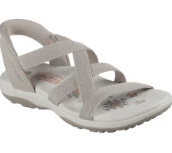 Hands Free Slip-Ins|Sandals<SKECHERS Slip-ins: Reggae Slim - Stretch Flex TAUPE