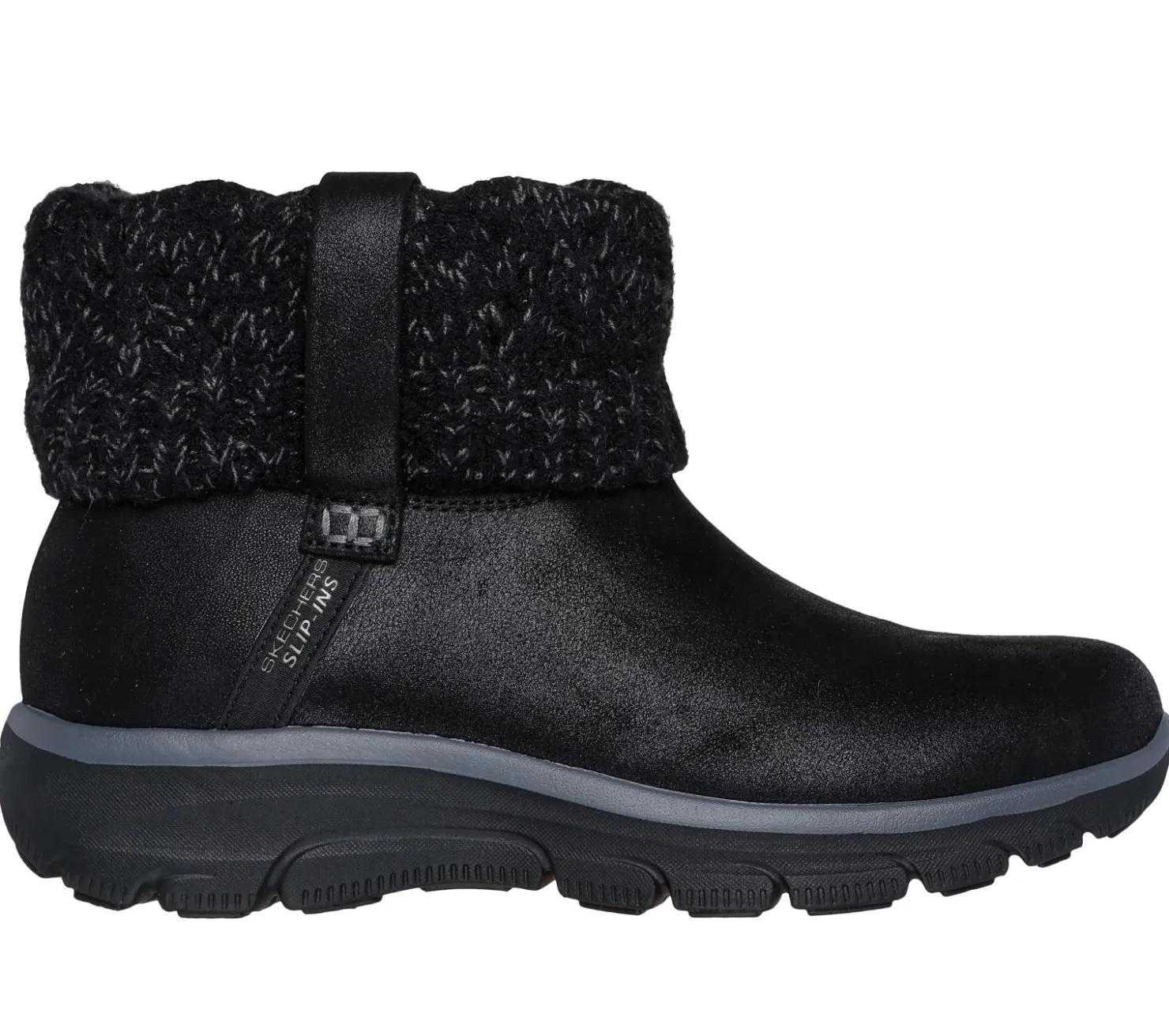 Hands Free Slip-Ins|Boots<SKECHERS Slip-ins Relaxed Fit: Easy Going - Cozy Weather 2 BLACK