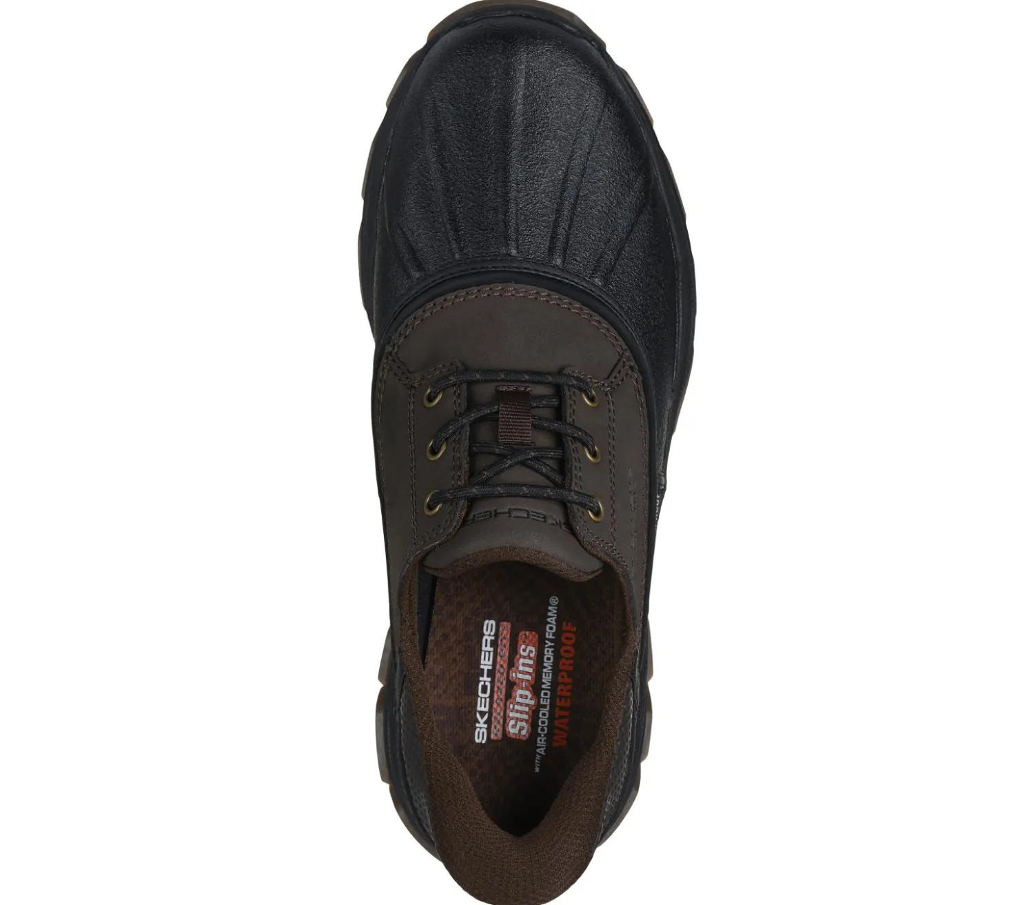Hands Free Slip-Ins|Casual Sneakers<SKECHERS Slip-ins Relaxed Fit: Respected - Jace CHOCOLATE / BLACK
