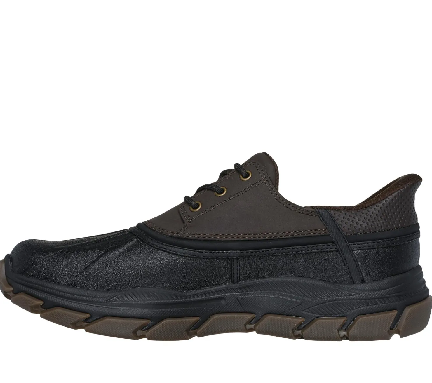 Hands Free Slip-Ins|Casual Sneakers<SKECHERS Slip-ins Relaxed Fit: Respected - Jace CHOCOLATE / BLACK