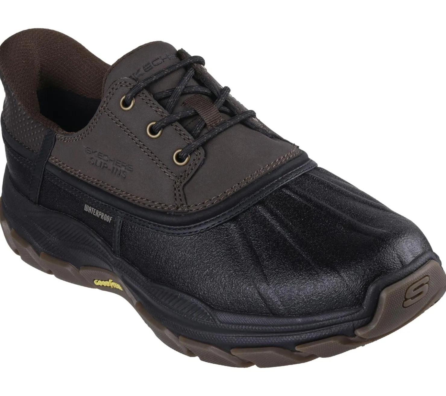 Hands Free Slip-Ins|Casual Sneakers<SKECHERS Slip-ins Relaxed Fit: Respected - Jace CHOCOLATE / BLACK