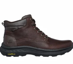Hands Free Slip-Ins|Boots<SKECHERS Slip-ins Relaxed Fit: Pollard - Waylon RED / BROWN