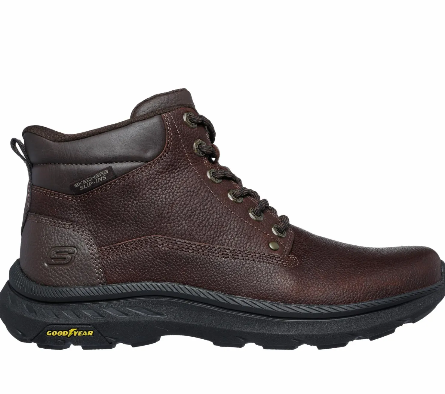 Hands Free Slip-Ins|Boots<SKECHERS Slip-ins Relaxed Fit: Pollard - Waylon RED / BROWN
