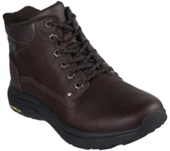 Hands Free Slip-Ins|Boots<SKECHERS Slip-ins Relaxed Fit: Pollard - Waylon RED / BROWN