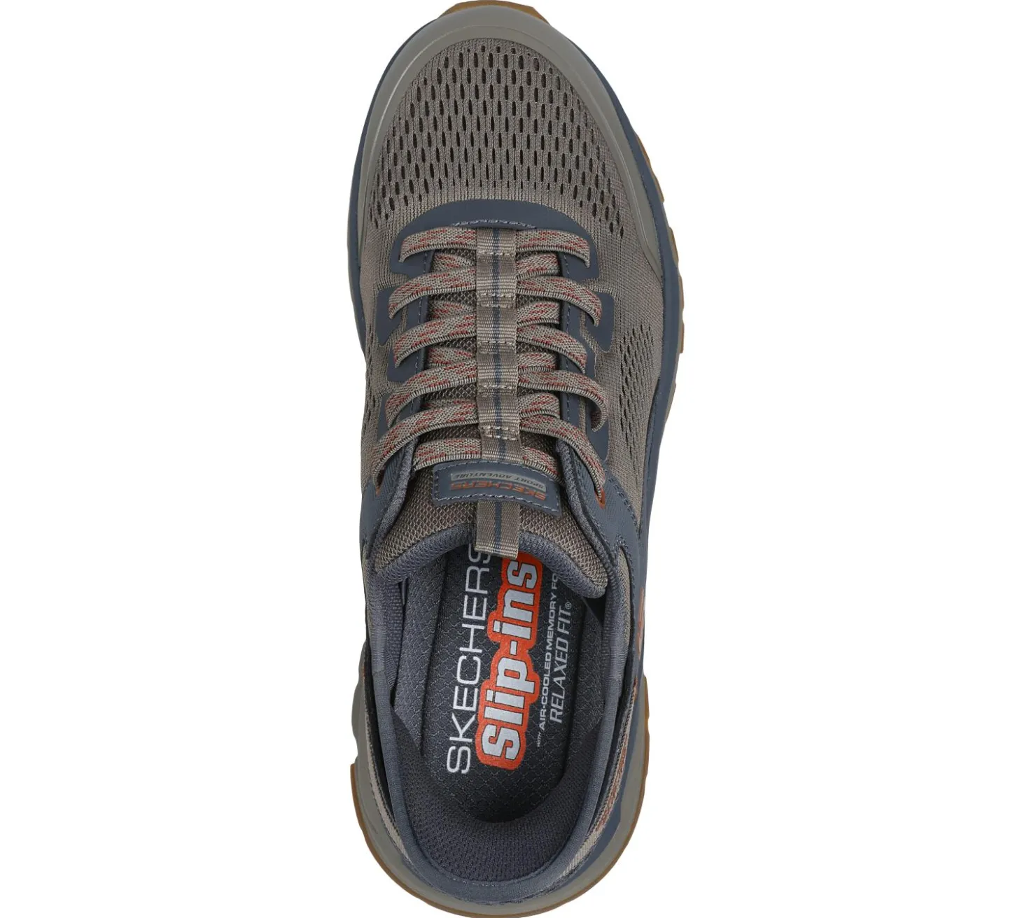 Hands Free Slip-Ins|Athletic Sneakers<SKECHERS Slip-ins Relaxed Fit: D'Lux Journey - Switch Stitch TAN / CHARCOAL