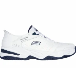 Hands Free Slip-Ins|Athletic Sneakers<SKECHERS Slip-ins RF: Durham - Delvor WHITE / NAVY