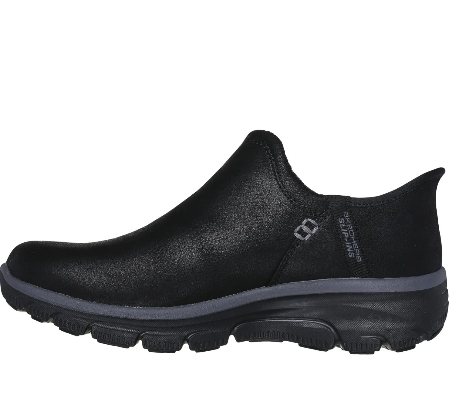 Hands Free Slip-Ins|Boots<SKECHERS Slip-ins RF: Easy Going - Modern Hour BLACK