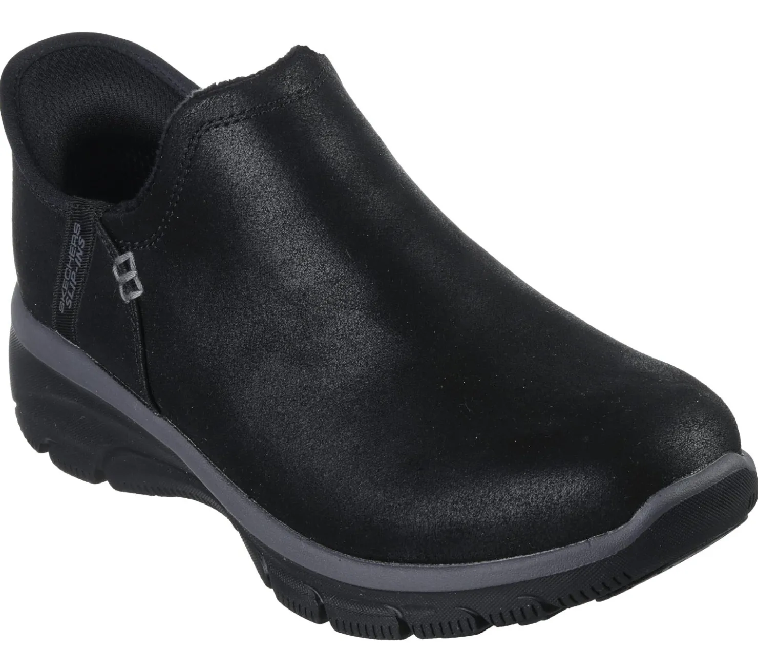 Hands Free Slip-Ins|Boots<SKECHERS Slip-ins RF: Easy Going - Modern Hour BLACK