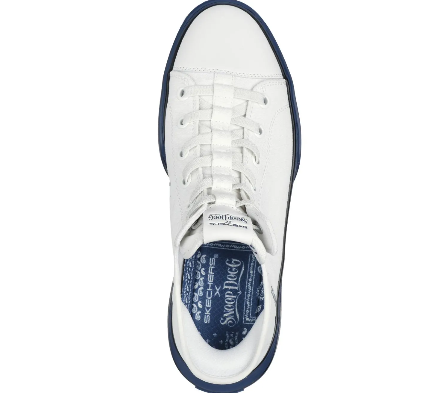 Hands Free Slip-Ins|Casual Sneakers<SKECHERS Slip-ins: Snoop One - OG Tela WHITE / NAVY