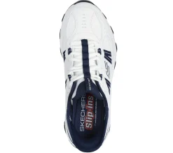 Athletic Sneakers|Hands Free Slip-Ins<SKECHERS Slip-ins: Stamina AT - Swift Fusion WHITE / NAVY