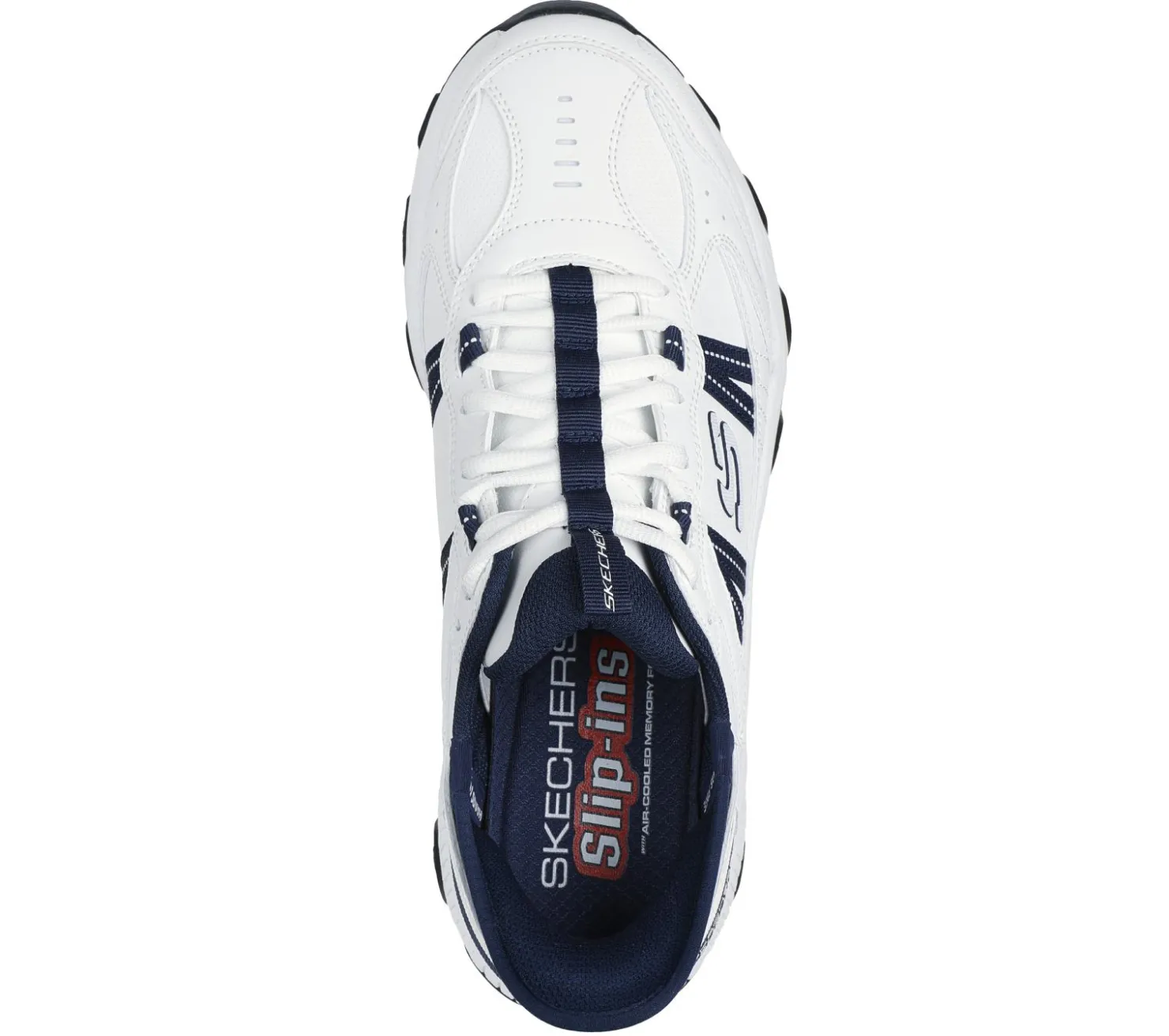 Athletic Sneakers|Hands Free Slip-Ins<SKECHERS Slip-ins: Stamina AT - Swift Fusion WHITE / NAVY