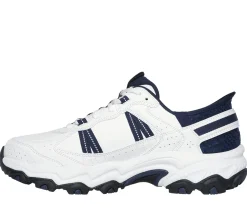 Athletic Sneakers|Hands Free Slip-Ins<SKECHERS Slip-ins: Stamina AT - Swift Fusion WHITE / NAVY