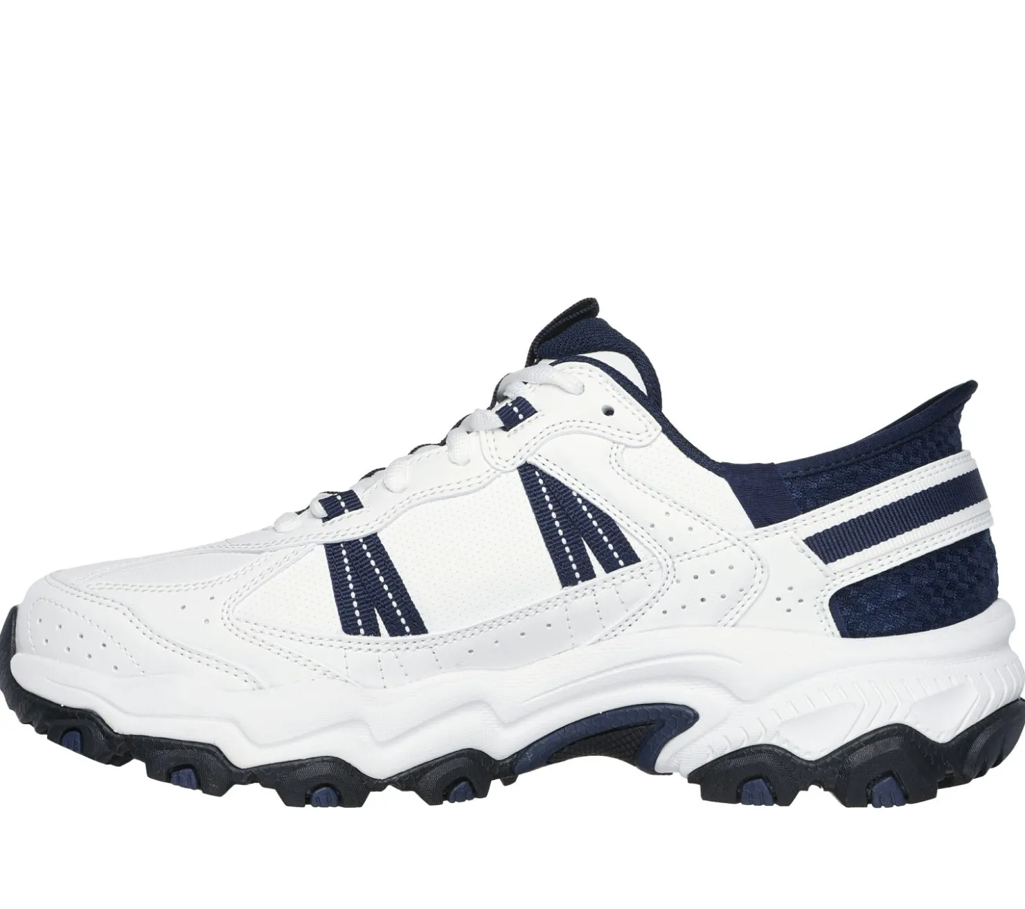 Athletic Sneakers|Hands Free Slip-Ins<SKECHERS Slip-ins: Stamina AT - Swift Fusion WHITE / NAVY