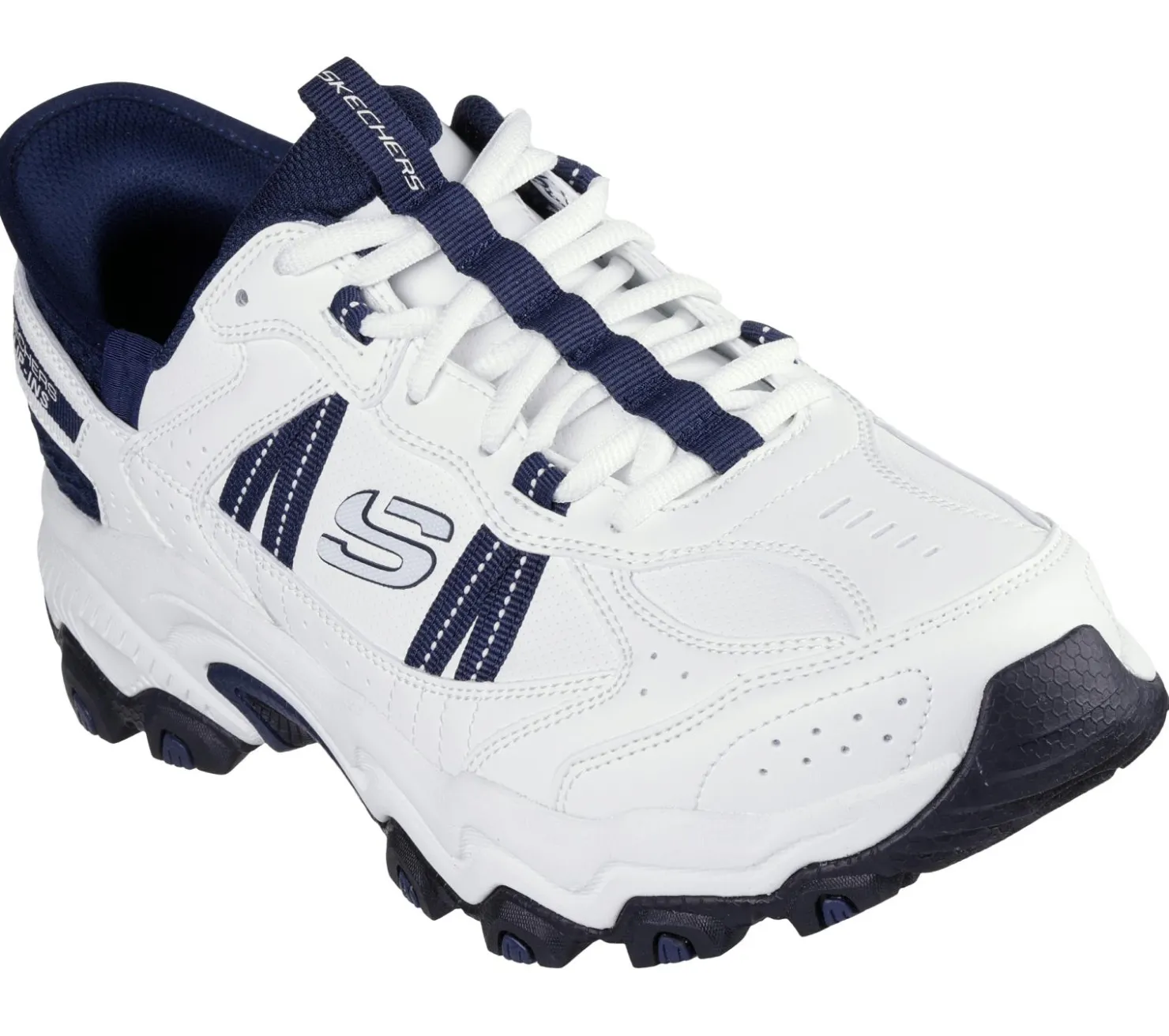 Athletic Sneakers|Hands Free Slip-Ins<SKECHERS Slip-ins: Stamina AT - Swift Fusion WHITE / NAVY
