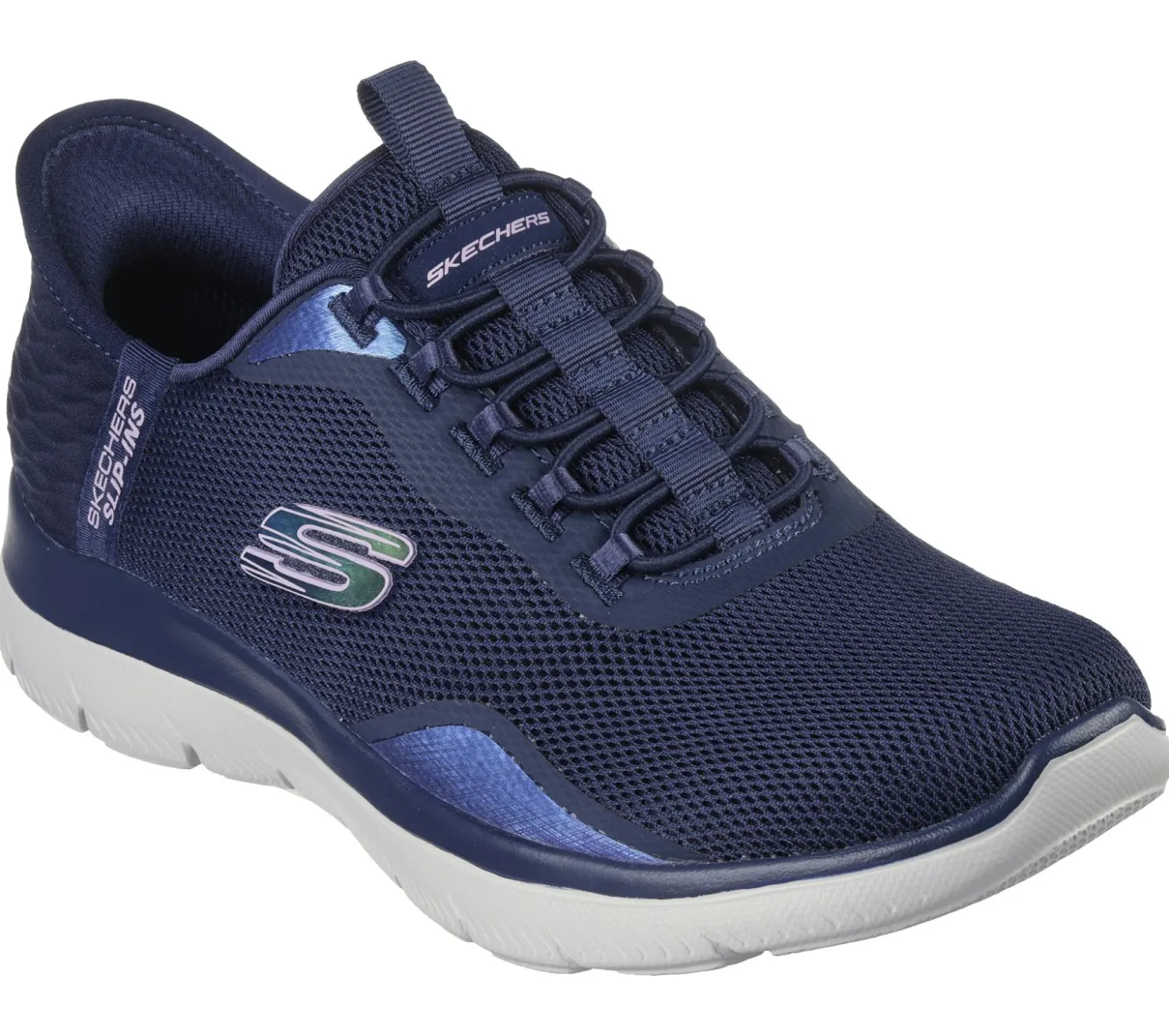 Hands Free Slip-Ins|Athletic Sneakers<SKECHERS Slip-ins: Summits - Smooth Strides NAVY / LAVENDER