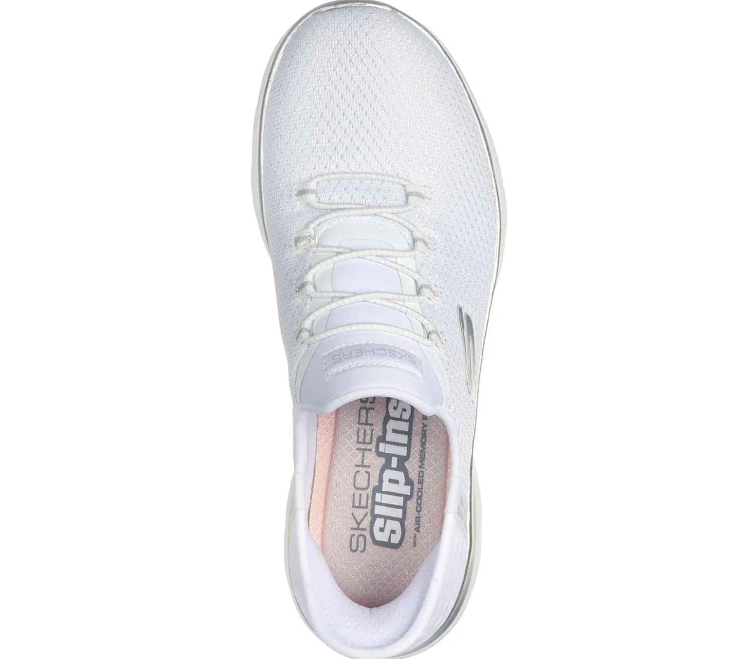 Hands Free Slip-Ins|Athletic Sneakers<SKECHERS Slip-ins: Summits - Diamond Dream WHITE / SILVER