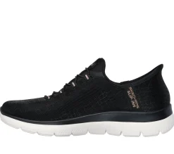 Hands Free Slip-Ins|Athletic Sneakers<SKECHERS Slip-ins: Summits - Classy Night BLACK / ROSE GOLD
