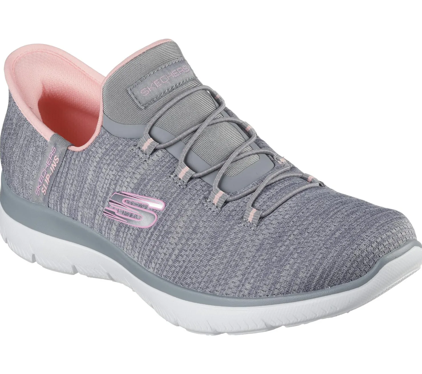 Athletic Sneakers<SKECHERS Slip-ins: Summits - Everyday Set GRAY / CORAL