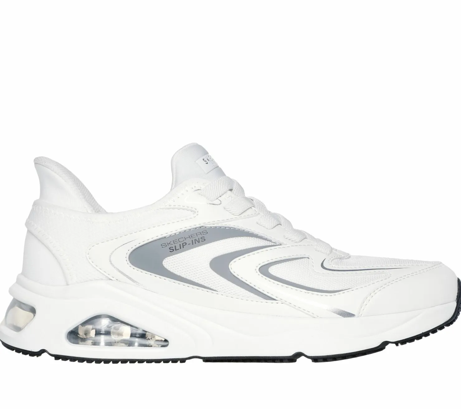 Hands Free Slip-Ins|Casual Sneakers<SKECHERS Slip-ins: Tres-Air Uno - Vision-Airy WHITE / GRAY
